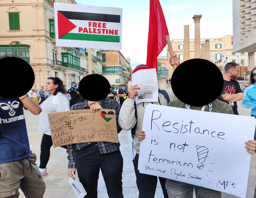 “Ir-Resistenza mhux terroriżmu” – Studenti Universitarji jieħdu t-toroq tal-Belt